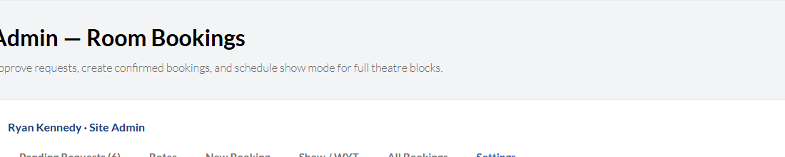 Public calendar settings